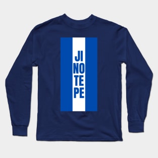 Jinotepe City in Nicaraguan Flag Colors Vertical Long Sleeve T-Shirt